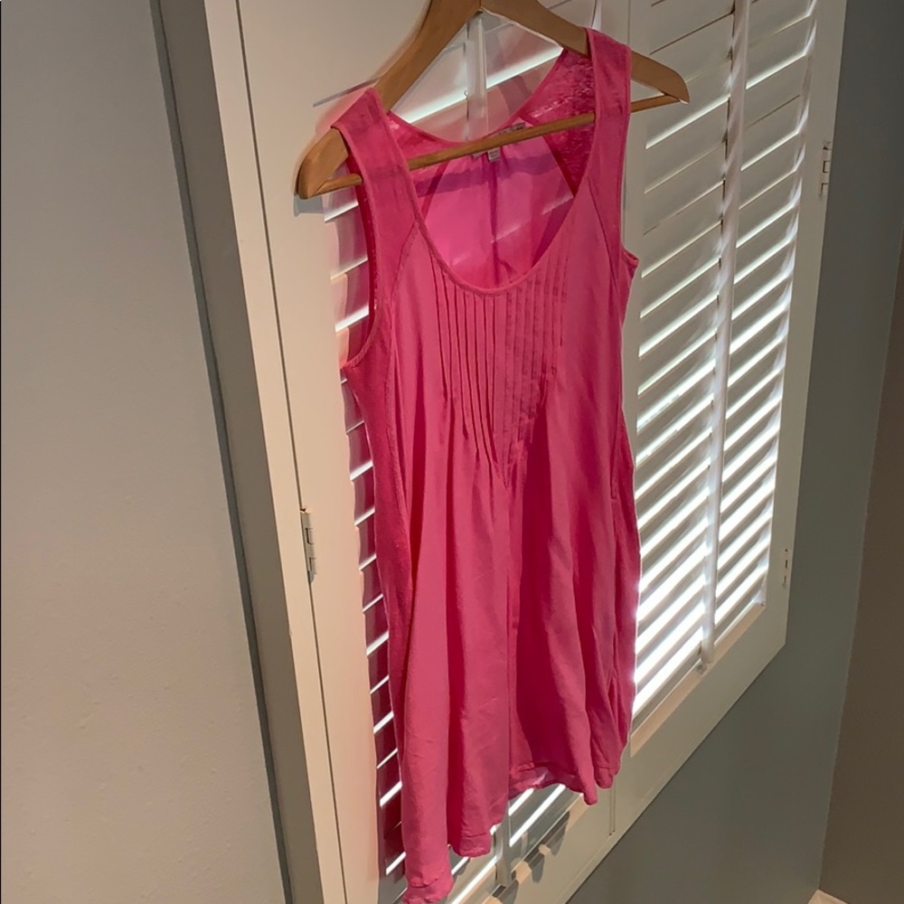 Calypso pink silk dress